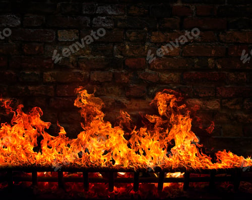 Preview: Fire in the fireplace