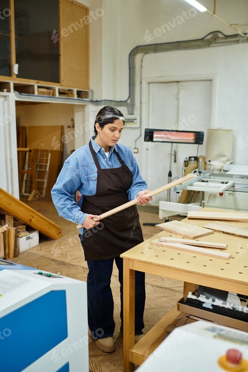 Preview: Creative journey unfolds as young woman explores craftsmanship in a vibrant workshop setting