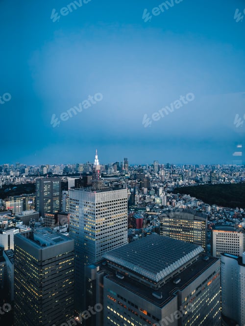 Preview: Cityscape Of Tokyo At The Coming Of Evening