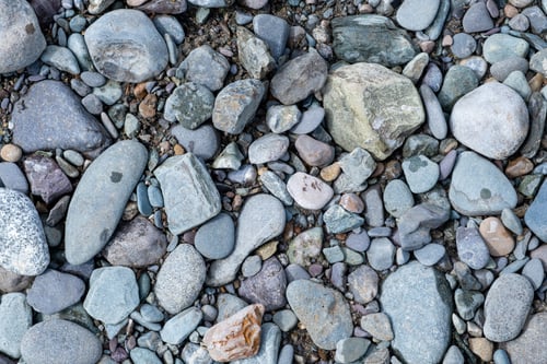 Preview: Background of small pebbles and stones on the seashore or in garden