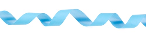 Preview: Blue color satin glowing ribbon isolated on white background