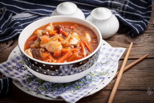 Preview: Chinese chicken with vegetables.