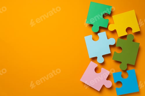 Preview: Puzzles, composition for different concepts and ideas