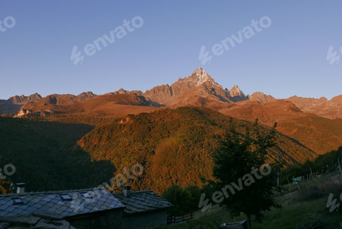 Preview: Beautiful landscape in Monviso, Italy, Ostana