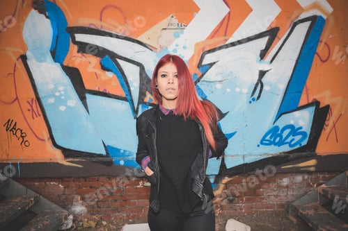 Preview: young beautiful red hair venezuelan woman lifestyle