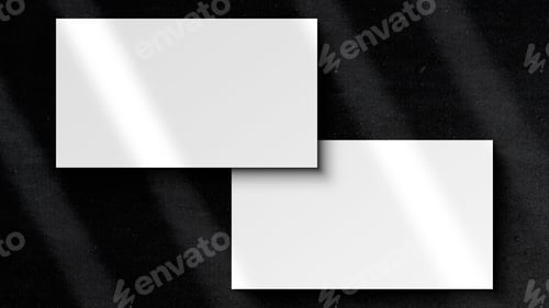 Preview: Empty Business Card Mockup, Blank Professional Luxury Card Mock-up