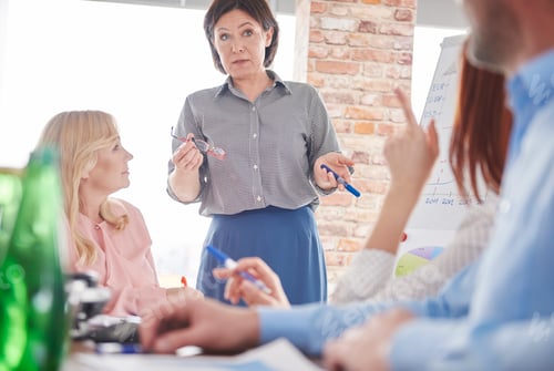 Preview: Businesswoman leading business meeting