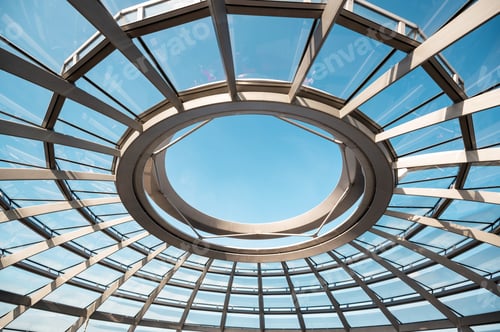 Preview: Reichstag dome in Berlin downtown, Germany