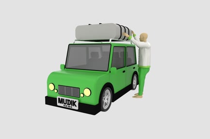 Preview: Homecoming Car 3D Illustration