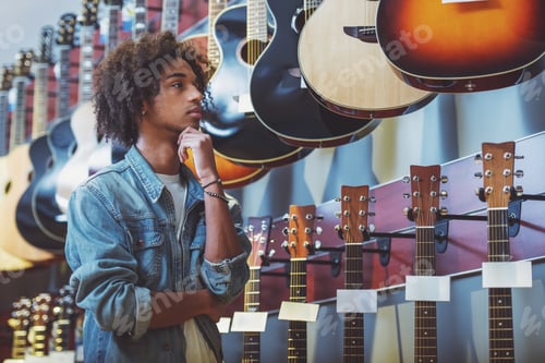 Preview: Man in musical shop