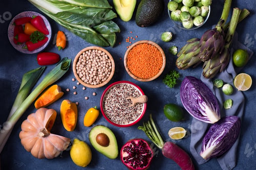 Preview: Healthy Eating, Various Vegan Ingredients, Food Concept
