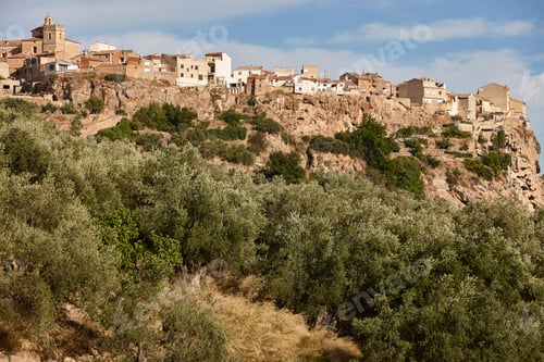 Preview: Traditional spanish village of Lietor. Albacete. Castilla La Mancha. Spain