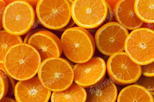 Preview: Fresh cut half oranges