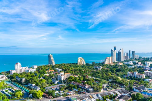 Preview: Pattaya Chonburi Thailand - 28 May 2019 : Beautiful landscape an