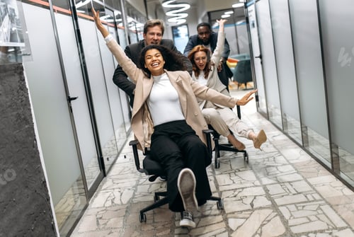 Preview: work break fun people men women