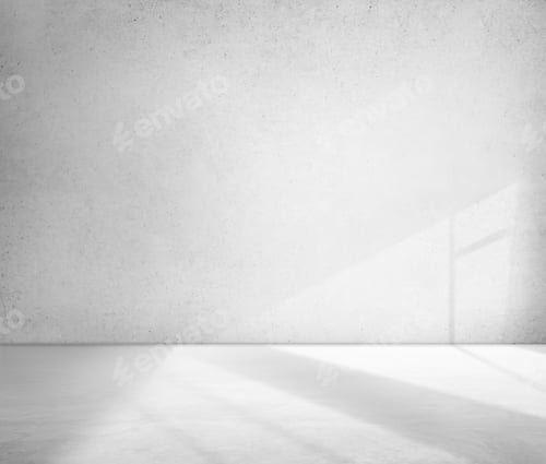 Preview: Concrete Room Corner Shadow Cement Wallpaper Concept