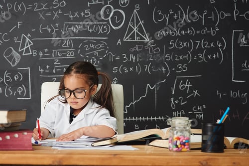Preview: Shes gifted in so many ways. Shot of an academically gifted young girl working in her classroom.