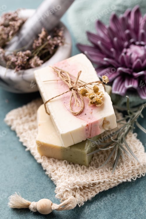 Preview: Handmade natural soap with herbal.