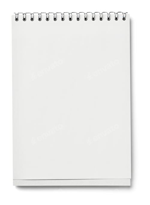 Preview: Blank White Paper On White Background With Clipping Path