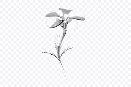 Preview: Pansy Glass Art