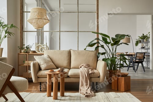 Preview: Modern living room interior composition