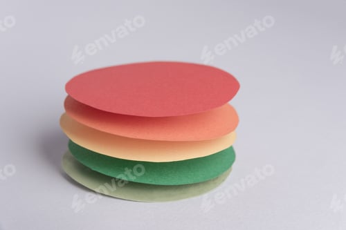 Preview: Business graphics isolated over grey table