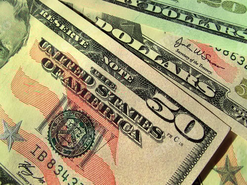 Preview: Fifty Dollar Bill Close Up, Currency of America