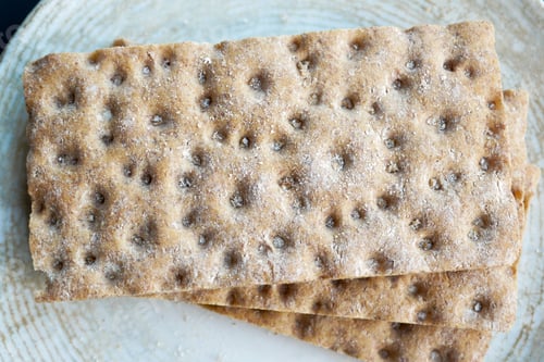 Preview: stack of whole meal cookies on wooden background