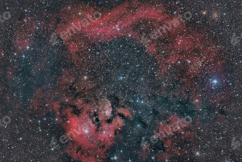 Preview: NGC7822 emission nebula in constellation Cepheus