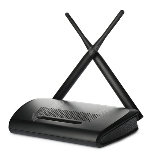 Preview: New modern Wi-Fi router isolated on white