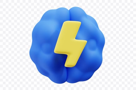 Preview: Brain Storming Badge with Lightning