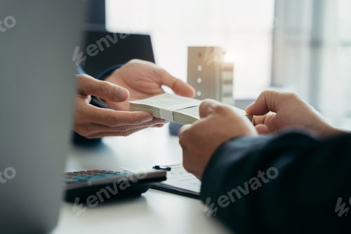 Preview: Government officials receiving bribe money from business man