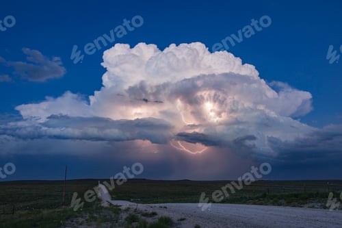 Preview: Lightning Show on the Back Side of a Supercell;