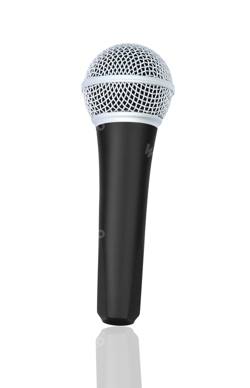 Preview: microphone isolated on white background