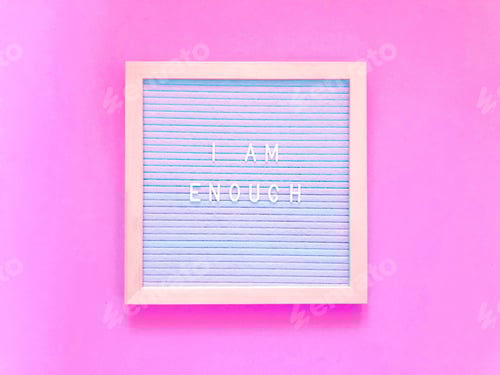 Preview: Inspirational Affirmation on a Pink Background
