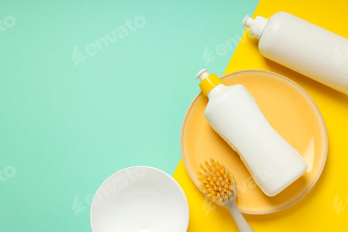 Preview: Detergent, accessories for dish washing and cleaning