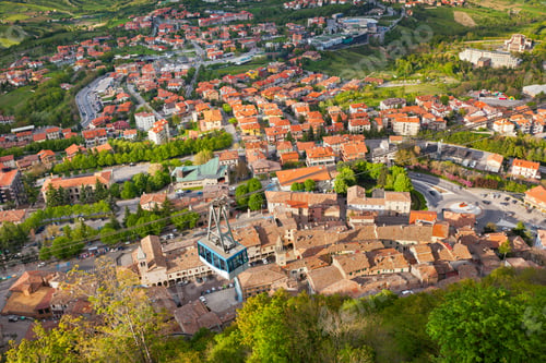 Preview: Cable Car at Titano mountain, San Marino.