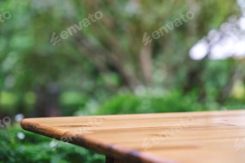 Preview: Wooden table in the garden