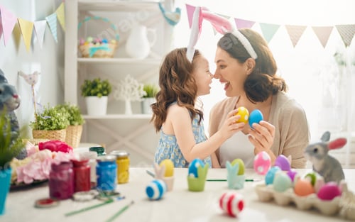 Preview: family preparing for Easter