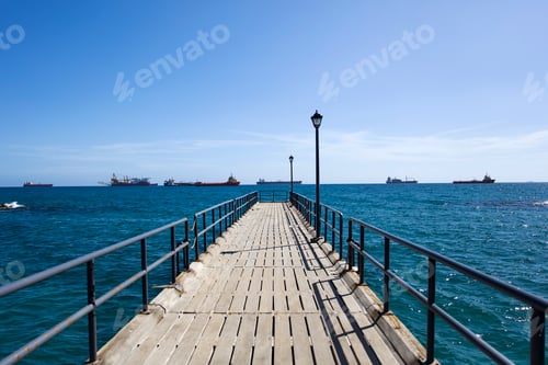Preview: Pier on Mediterranean sea at Limassol