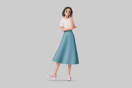 Preview: Woman talking on a cellphone.