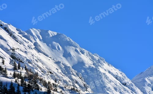 Preview: Ridges of the Fagaras mountains - Romania covered with snow