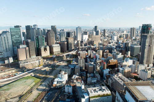 Preview: Osak city view from Umeda sky building