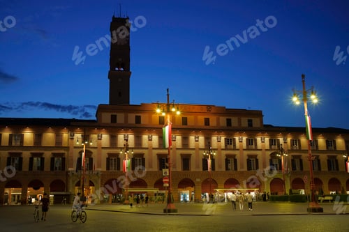 Preview: Forli, Emilia-Romagna, Italy: the city at evening