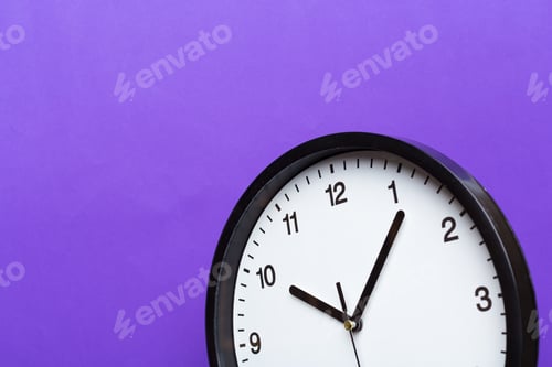Preview: Wall Clock on color background