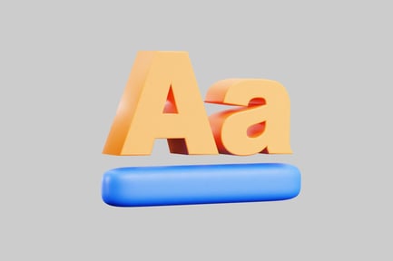 Preview: Uppercase and lowercase letter design