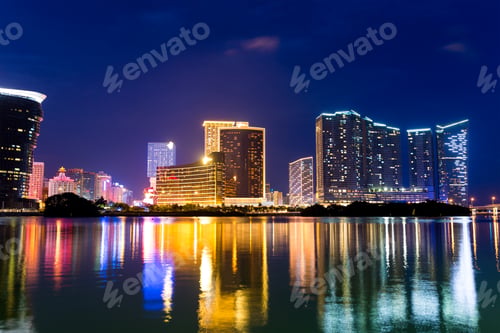 Preview: Macau city at night