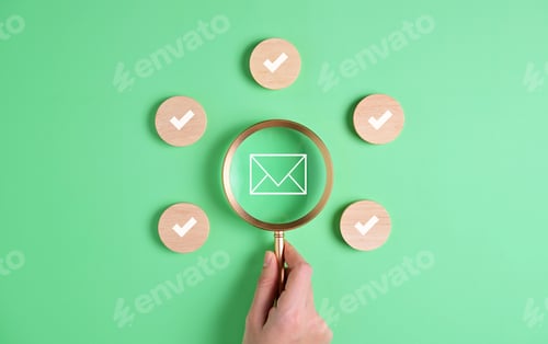 Preview: email messenger security check. Virus and Malware protecting. Ransomware and fishing of human error