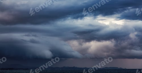 Preview: Dramatic Stormy Cloudy Morning over Alaska Coast