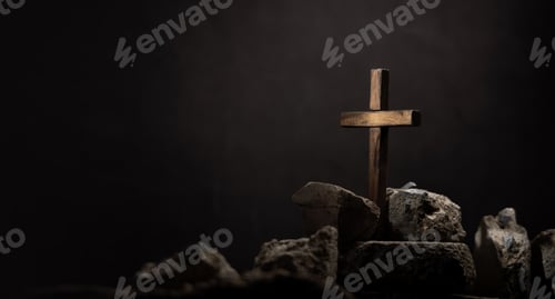 Preview: Spirituality, Religion and Hope Concept. Praying in the Dark Place. Supplication, Believe and Faith